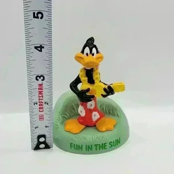 VTG Looney Tunes, Daffy Duck, Fun In The Sun, Applause, PVC Figure, 3", Hawaii - Picture 6 of 10